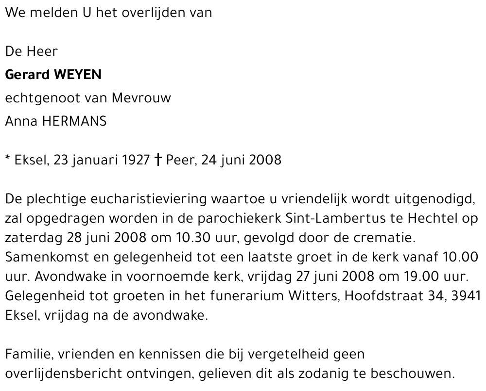 Gerard Weyen