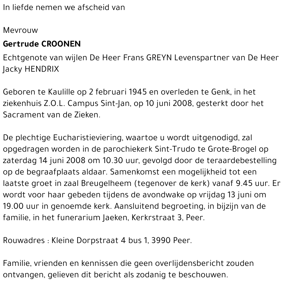 Gertrude Croonen
