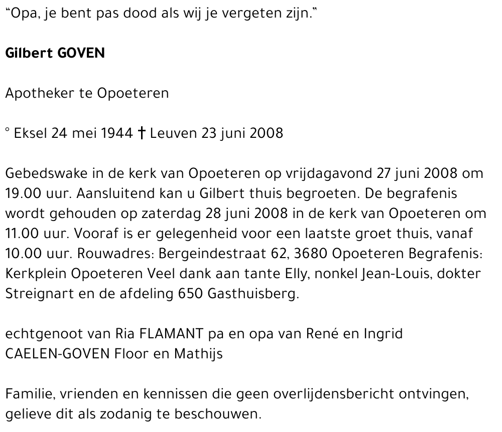 Gilbert Goven