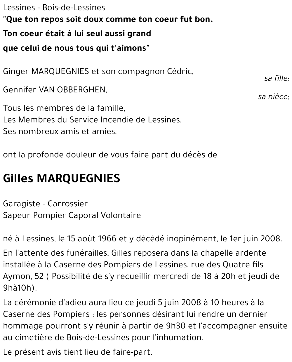 Gilles MARQUEGNIES