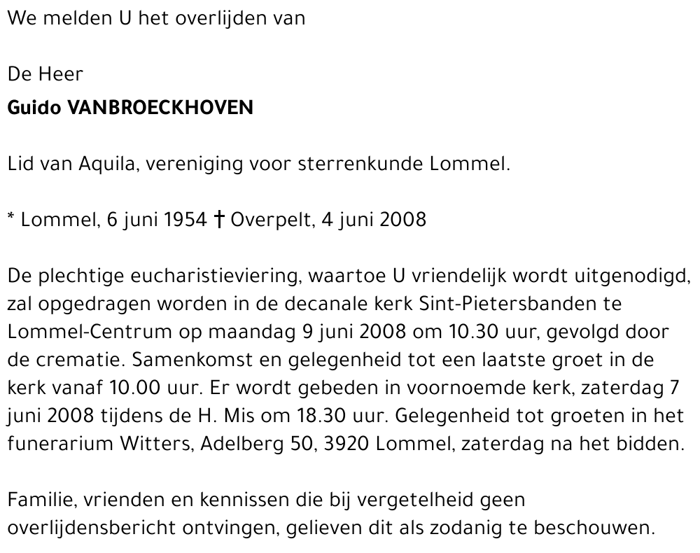 Guido Vanbroeckhoven