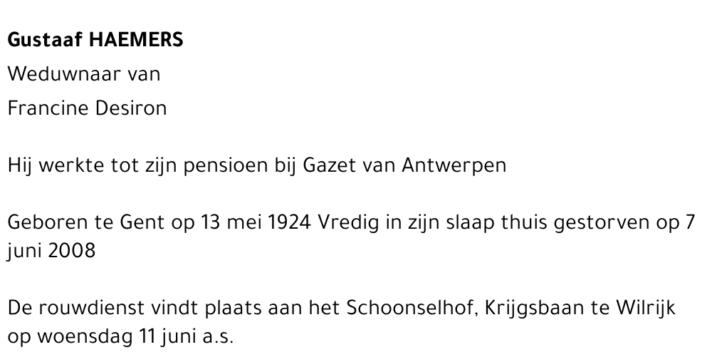 Gustaaf Haemers