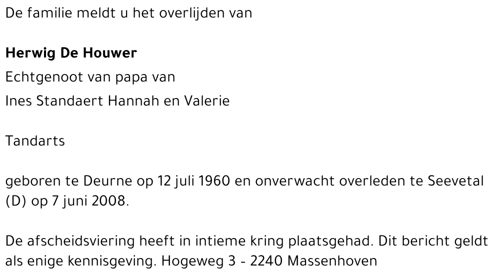 Herwig De Houwer