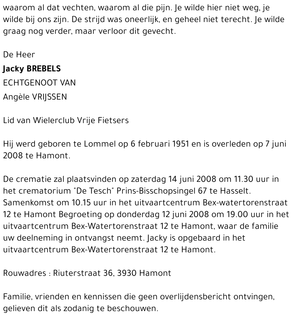 Jacky BREBELS