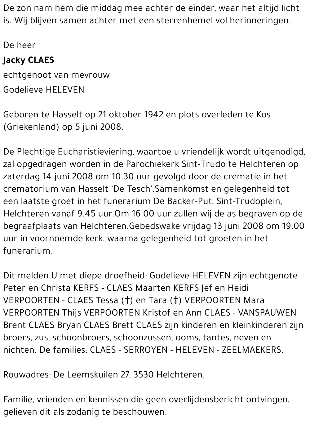 Jacky Claes