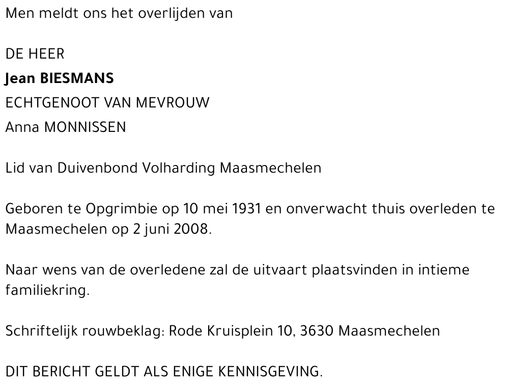 Jean Biesmans