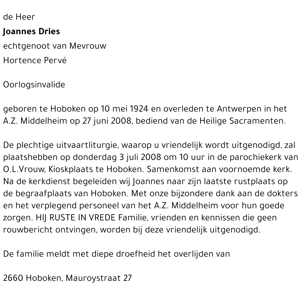 Joannes Dries