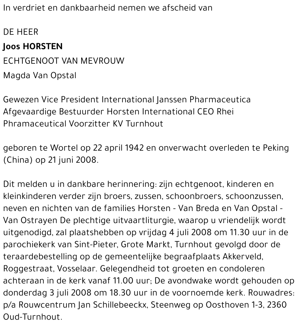 Joos HORSTEN