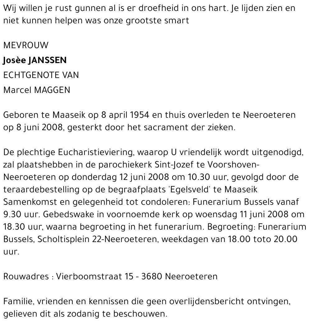 Josèe JANSSEN