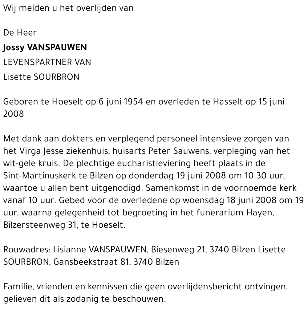 Jossy VANSPAUWEN