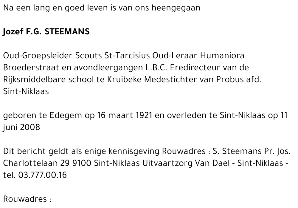 Jozef F. G. Steemans