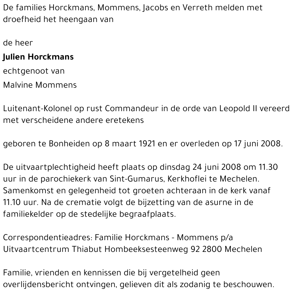 Julien Horckmans