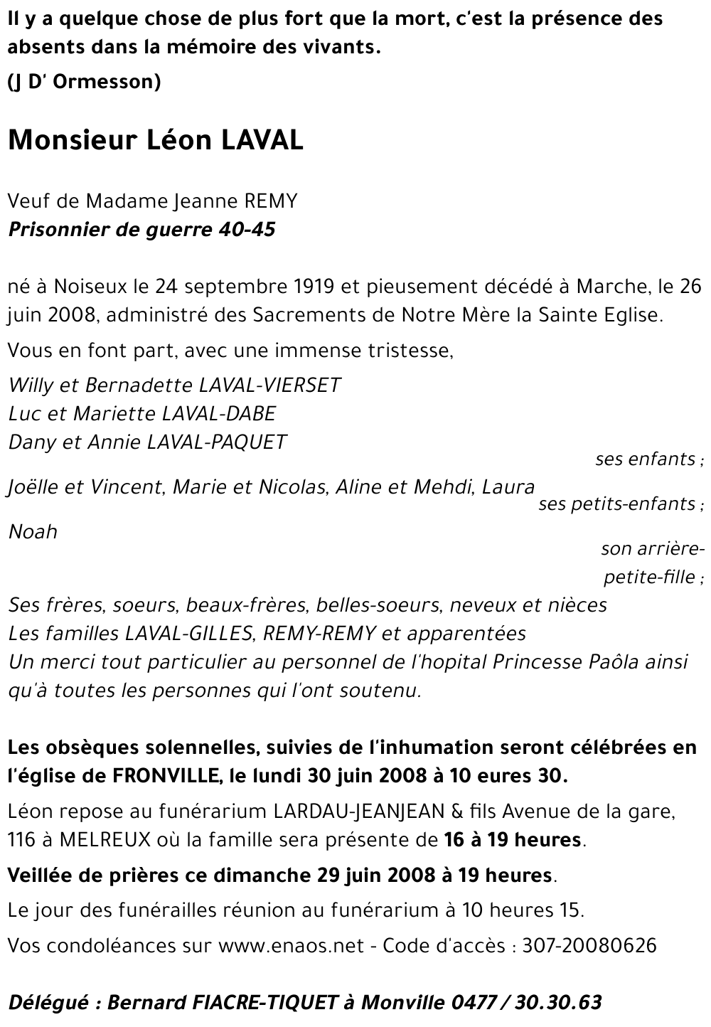 Léon LAVAL