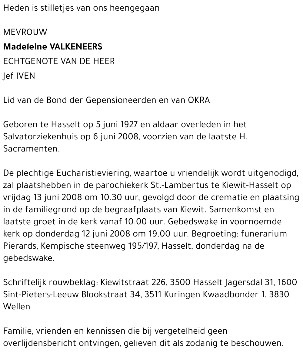 Madeleine Valkeneers