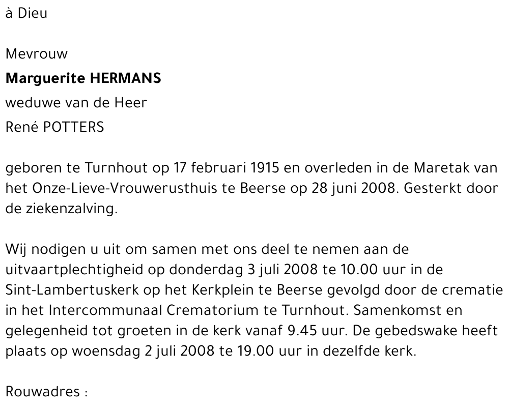 Magruerite Hermans