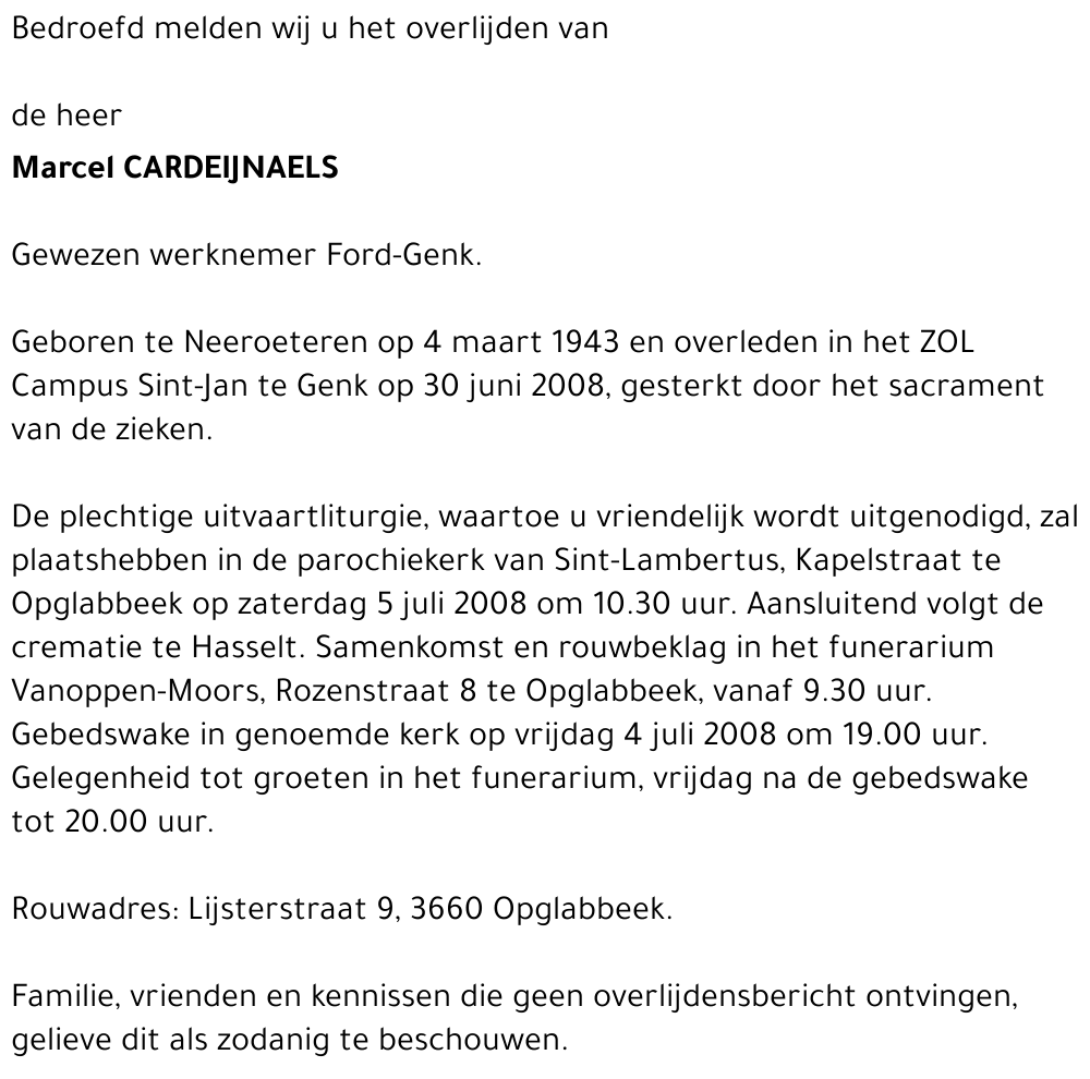 Marcel Cardeijnaels