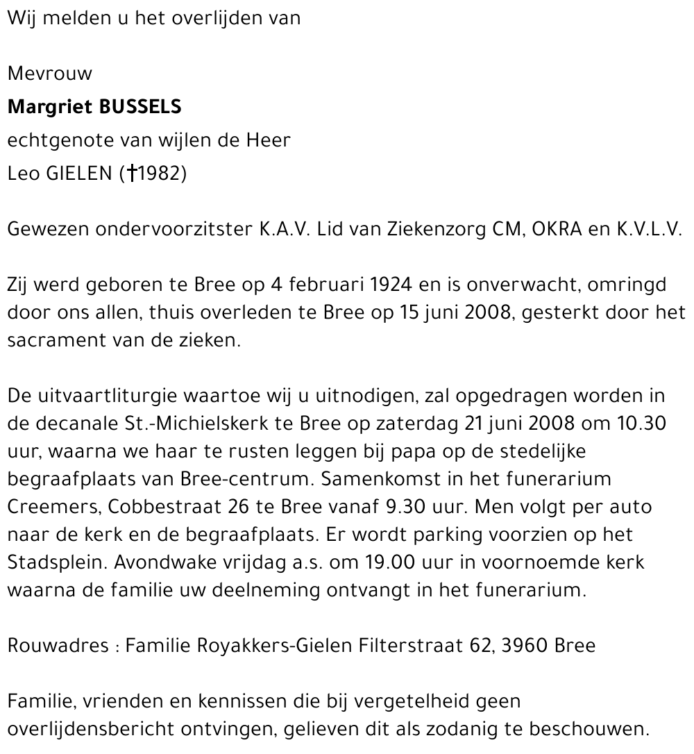 Margriet Bussels