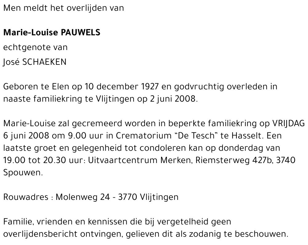 Marie-Louise Pauwels