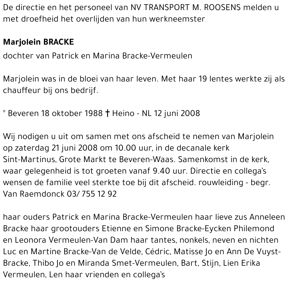 Marjolein Bracke