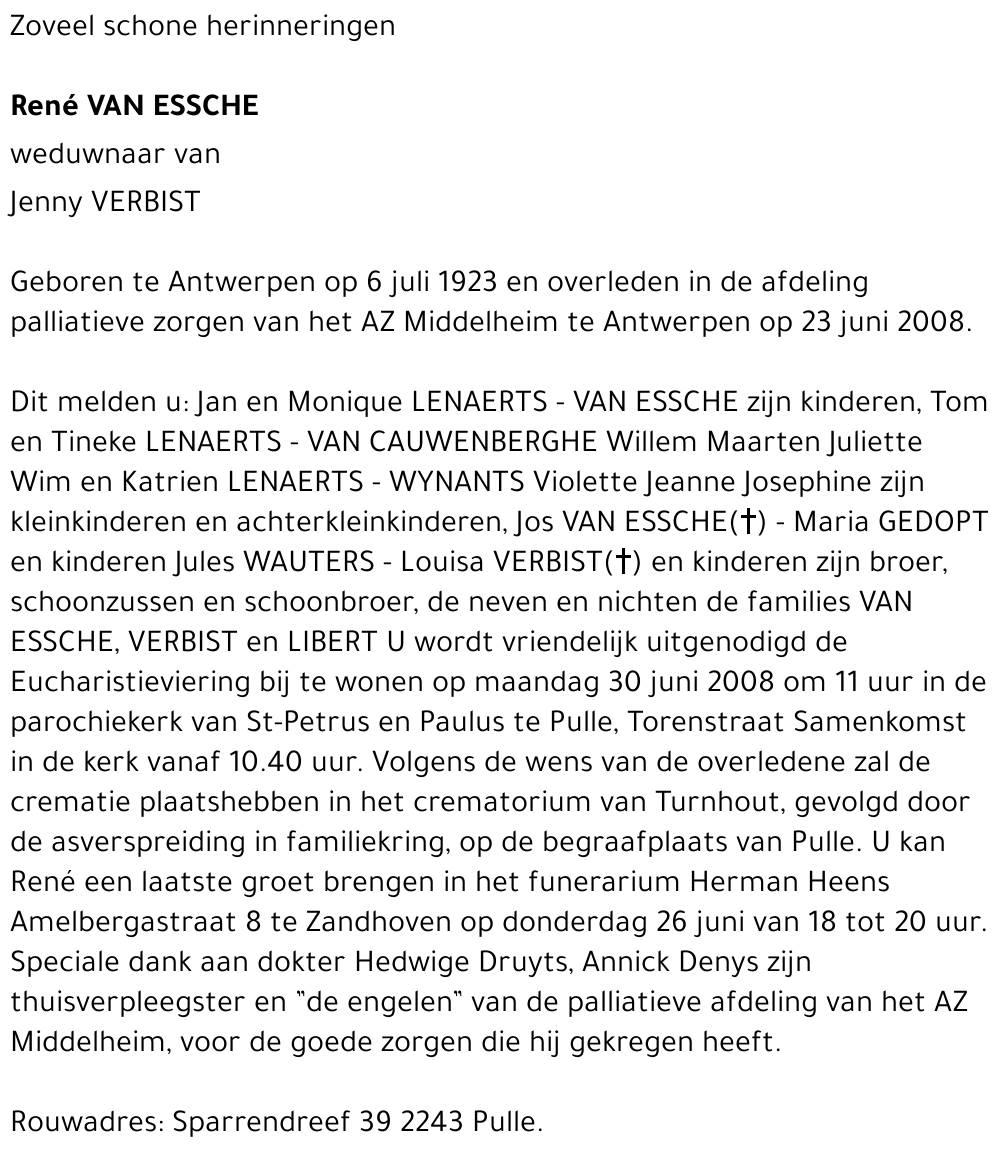 René Van Essche