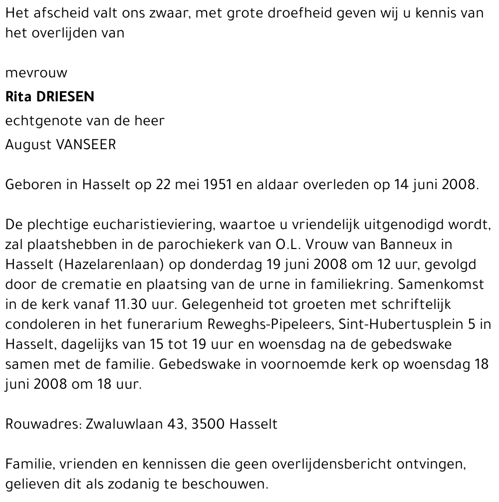 Rita Driesen