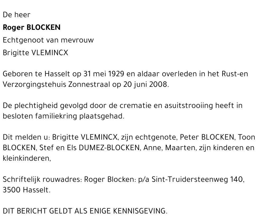 Roger Blocken