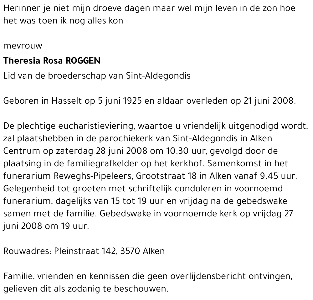 Theresia Rosa Roggen