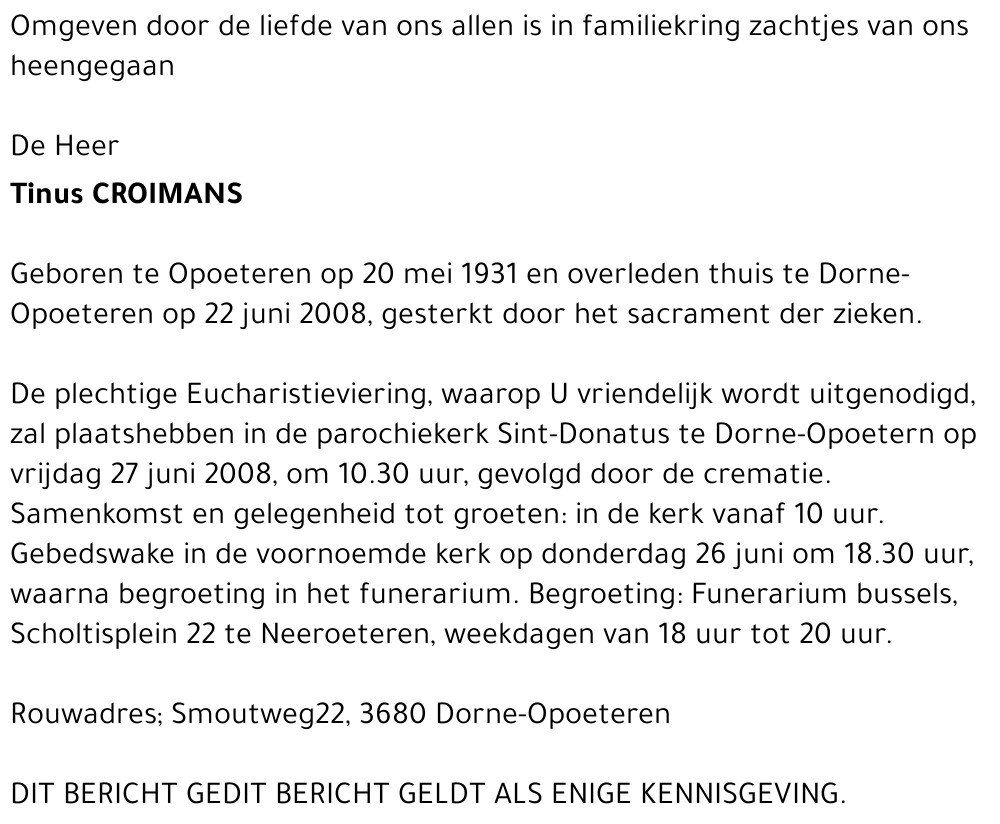 Tinus Croimans