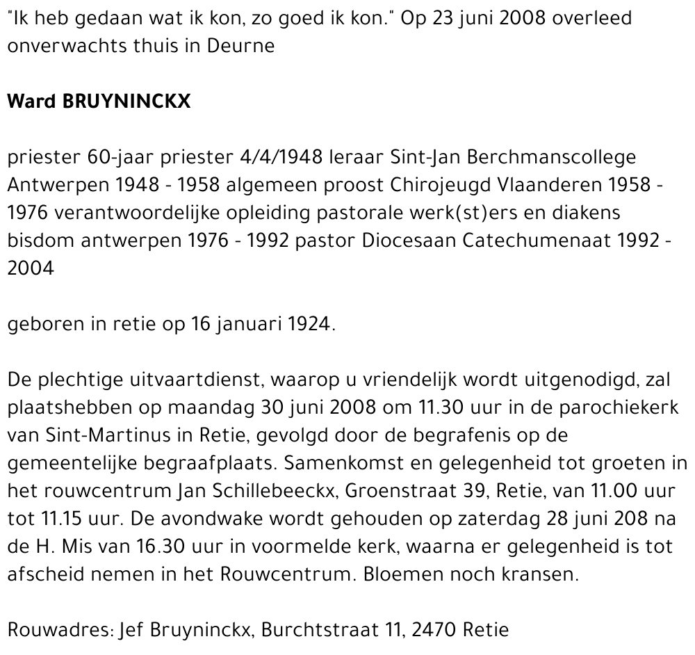 Ward Bruyninckx