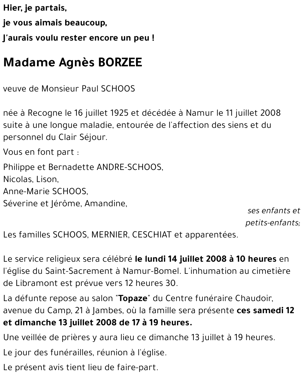 Agnès BORZEE