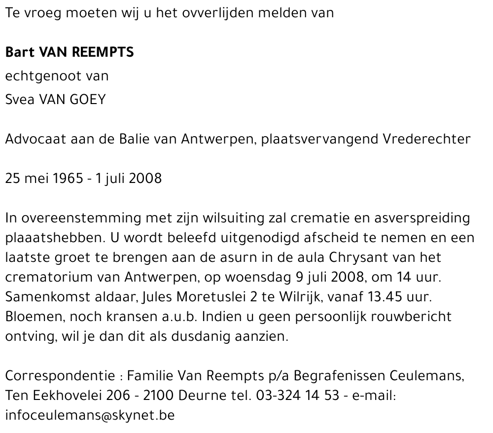 Bart Van Reempts