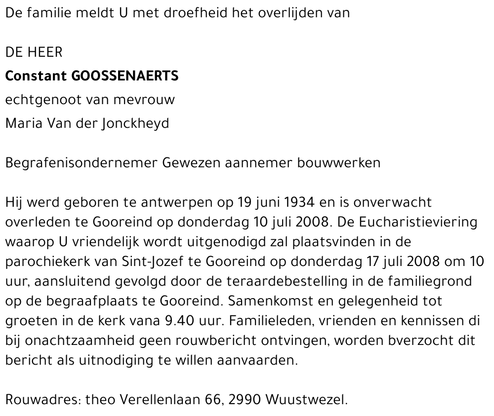 Constant Goossenaerts