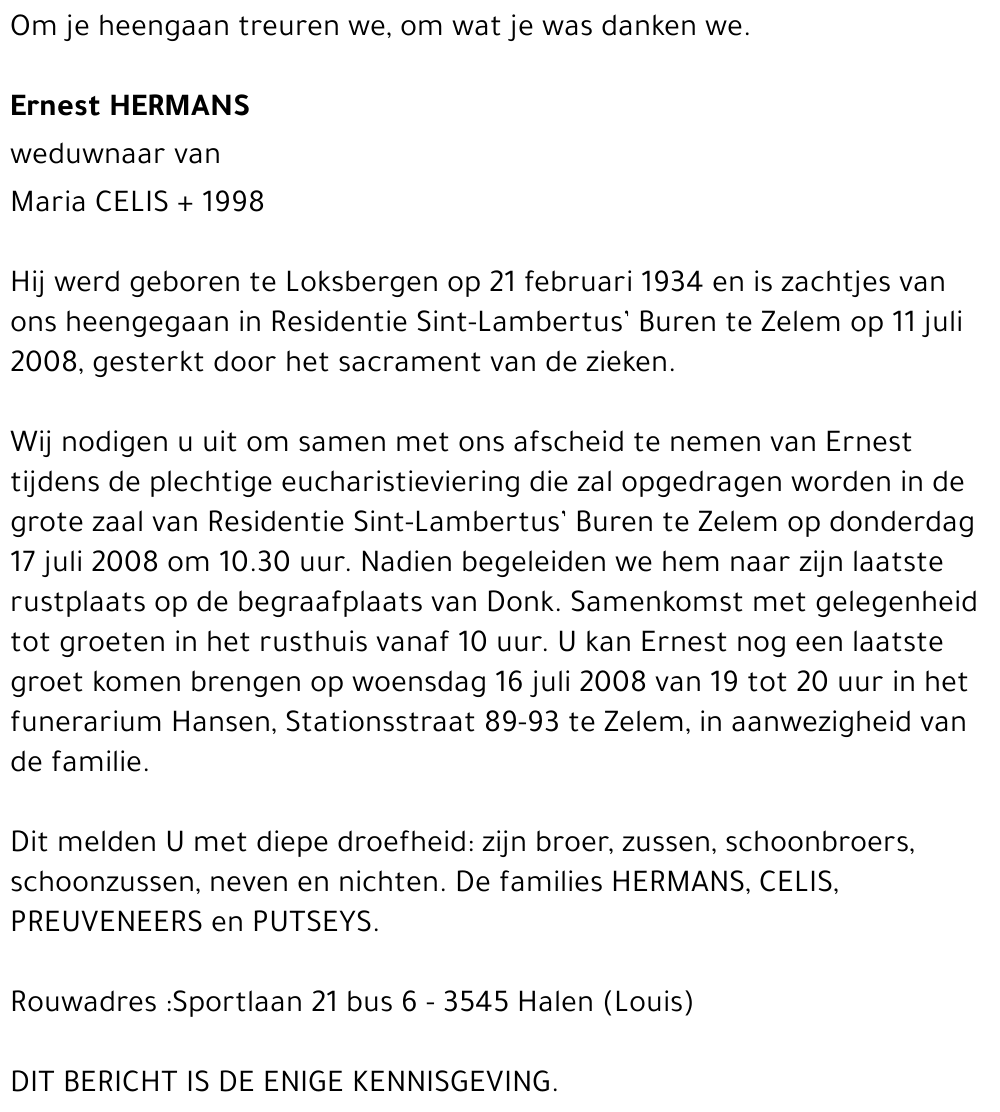 Ernest Hermans