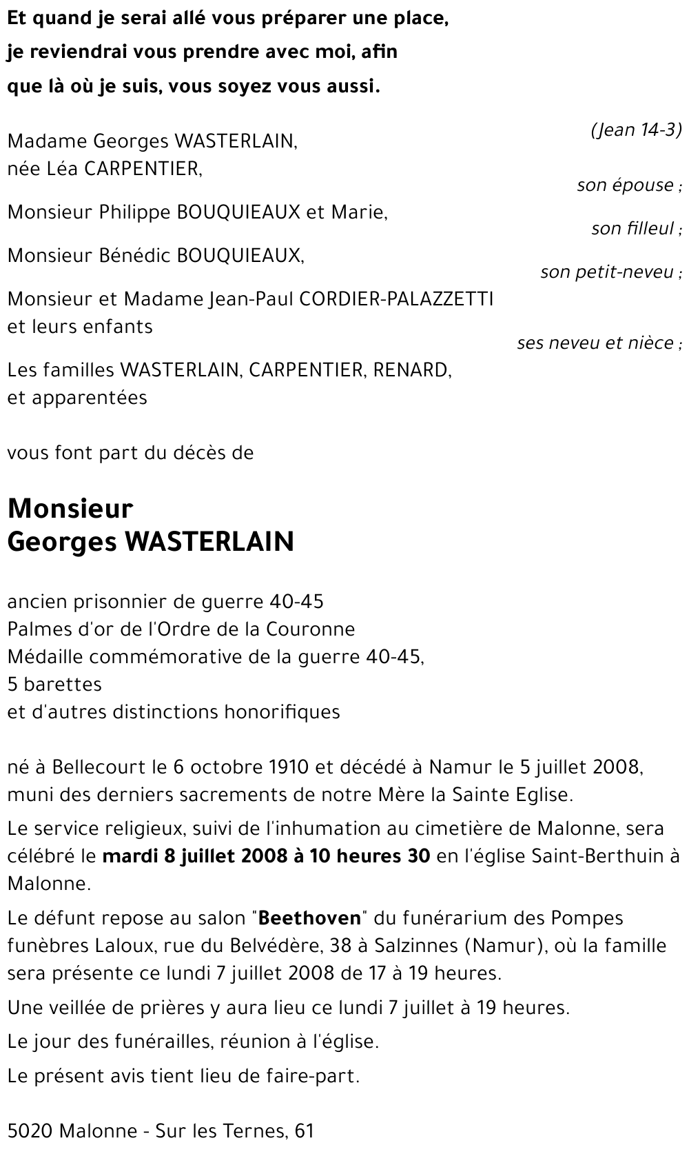 Georges WASTERLAIN
