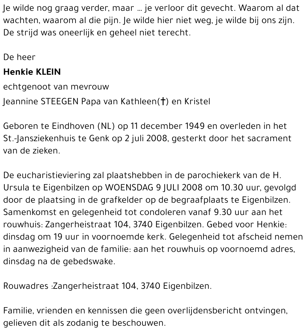 Henkie Klein