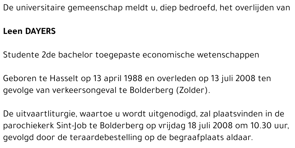Leen DAYERS