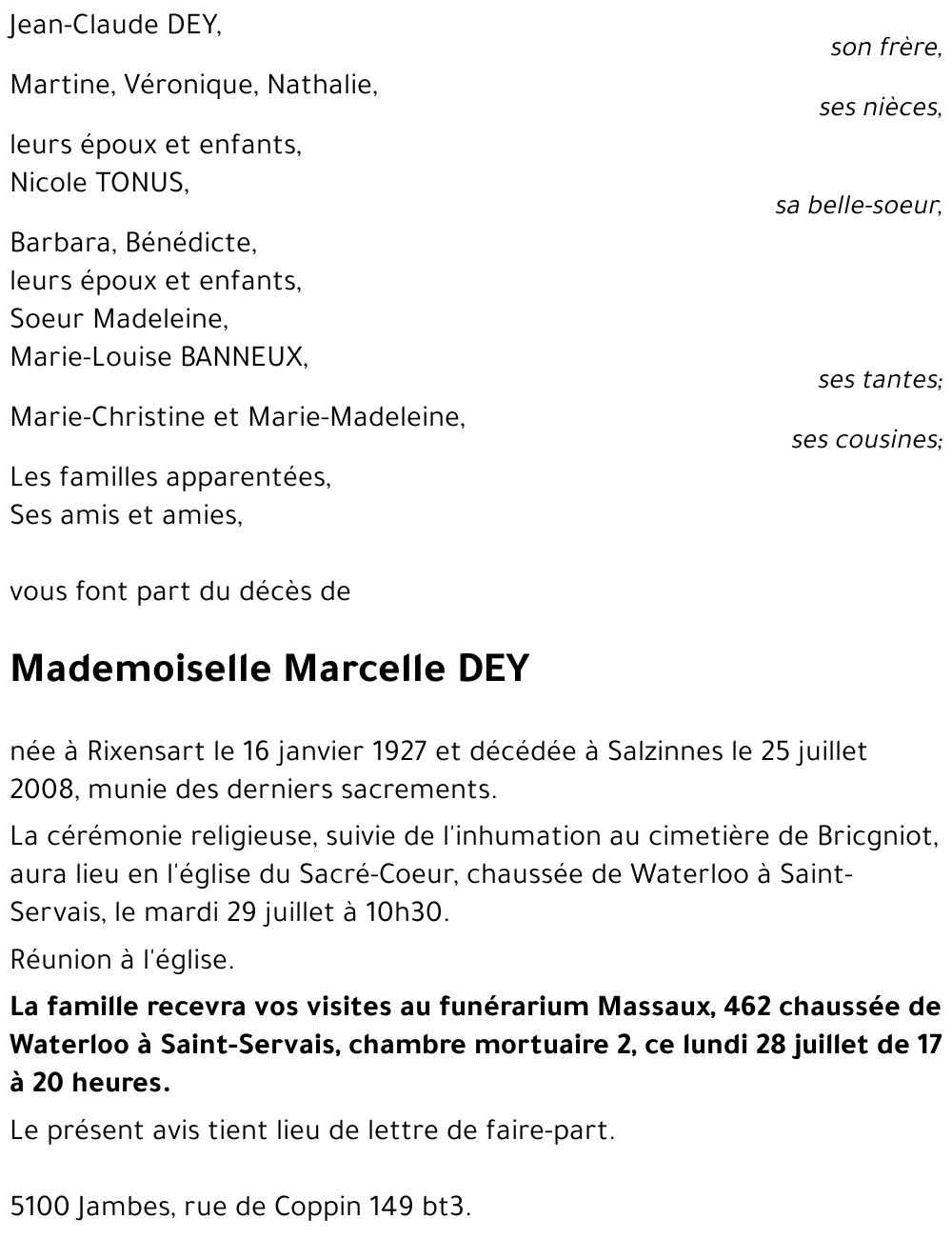 Marcelle DEY