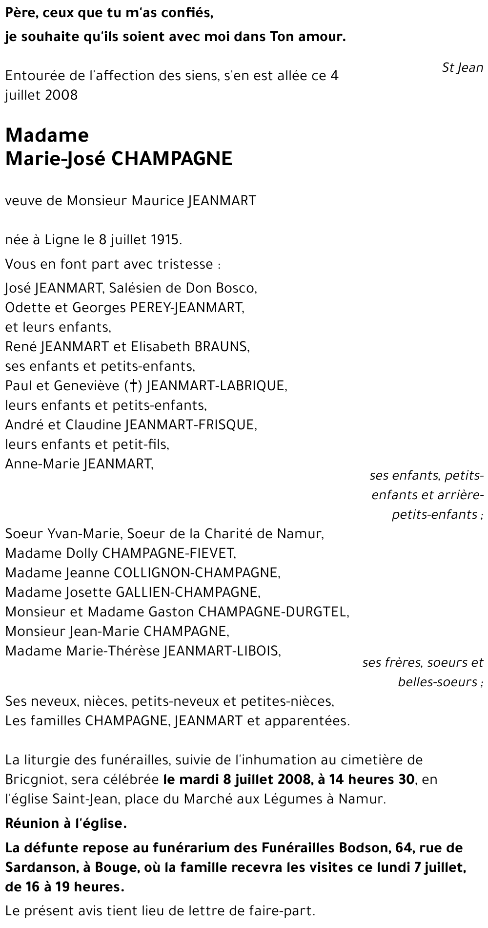 Marie-José CHAMPAGNE