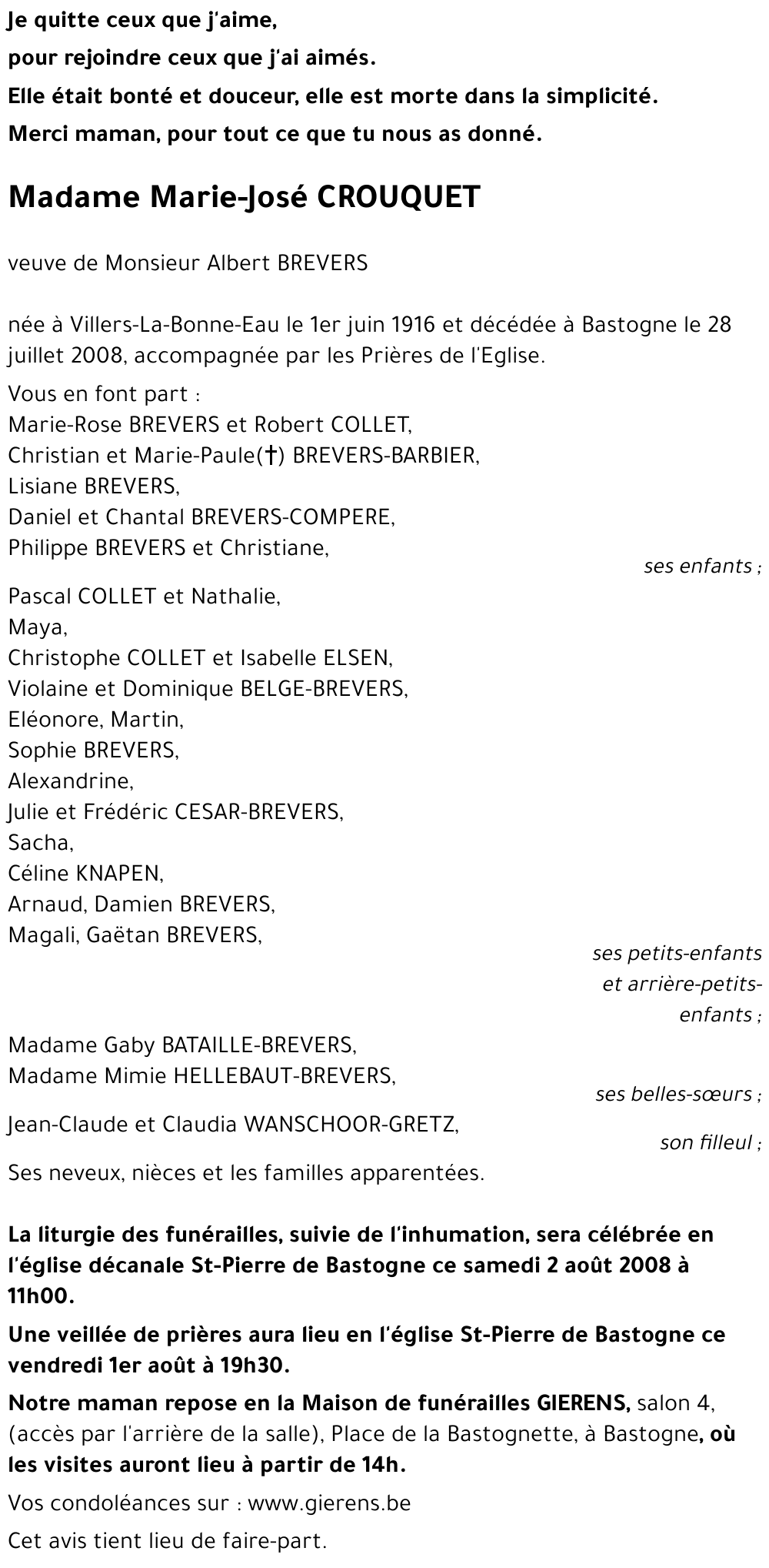 Marie-José CROUQUET