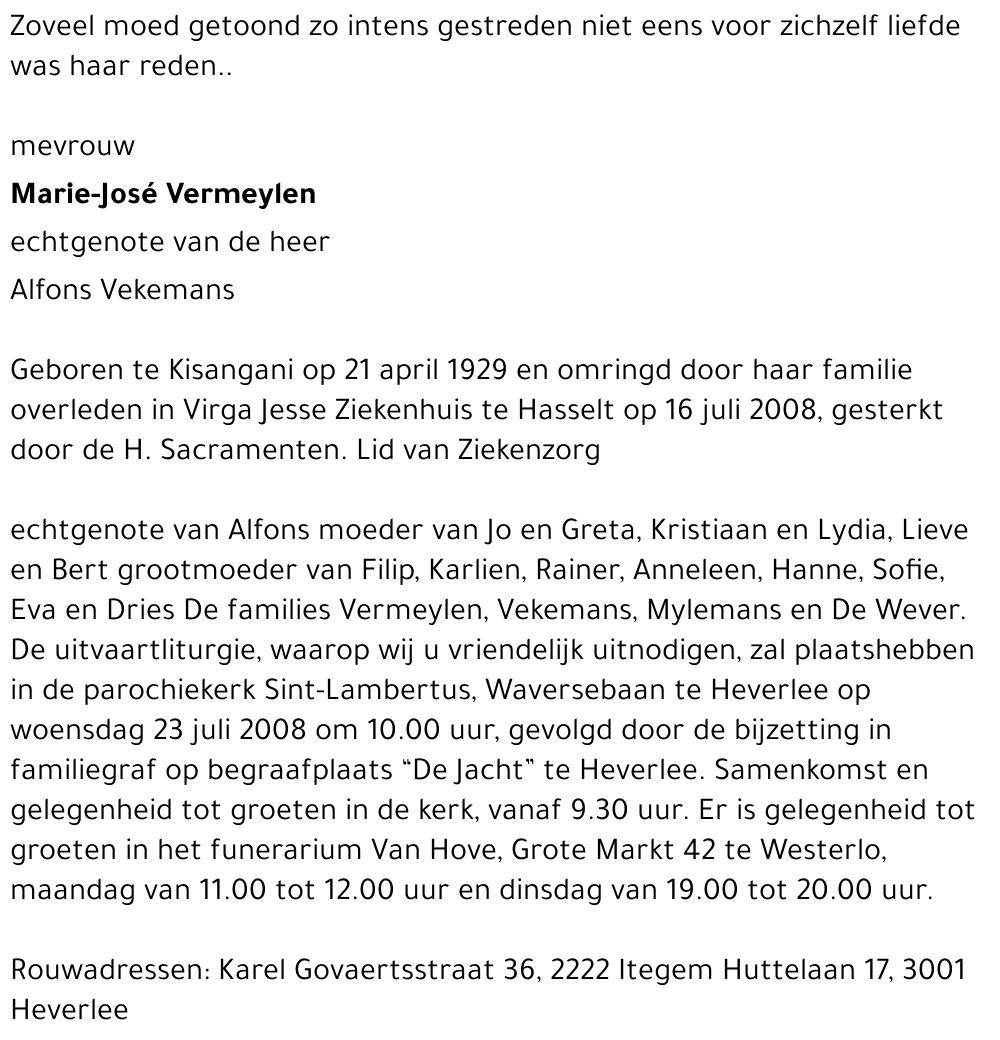 Marie-José Vermeylen