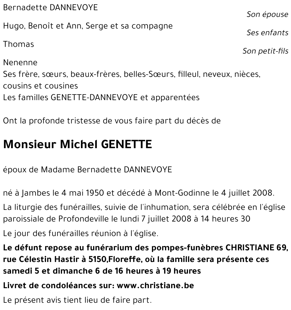 Michel GENETTE