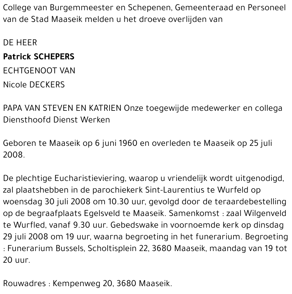 Patrick Schepers