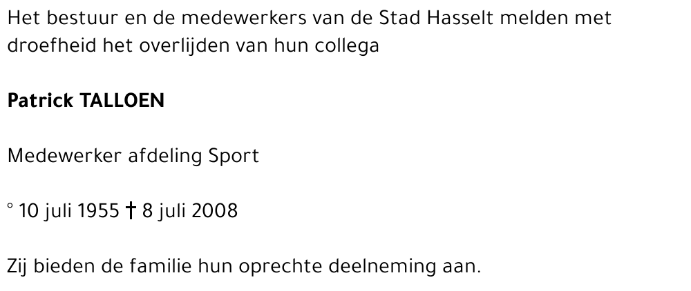 Patrick Talloen