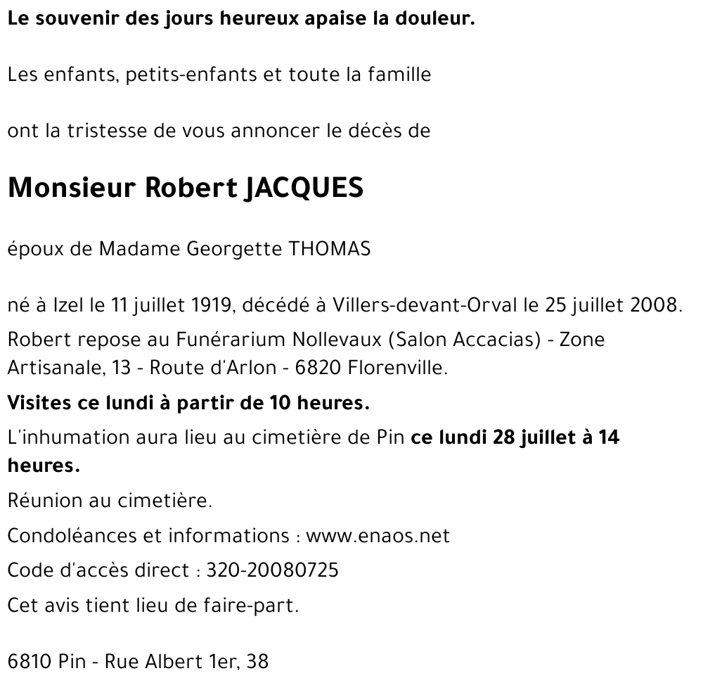 Robert JACQUES