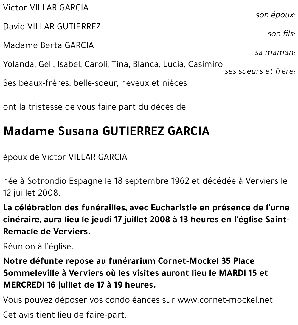 Susana GUTIERREZ GARCIA