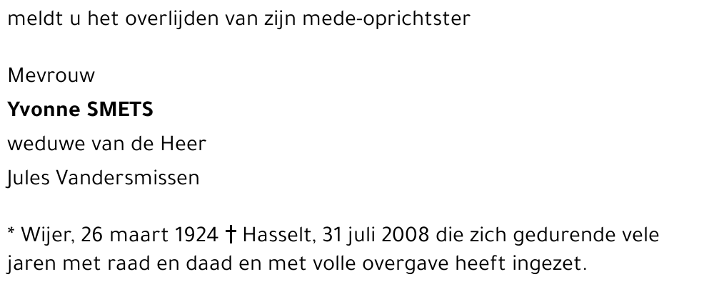 Yvonne Smets