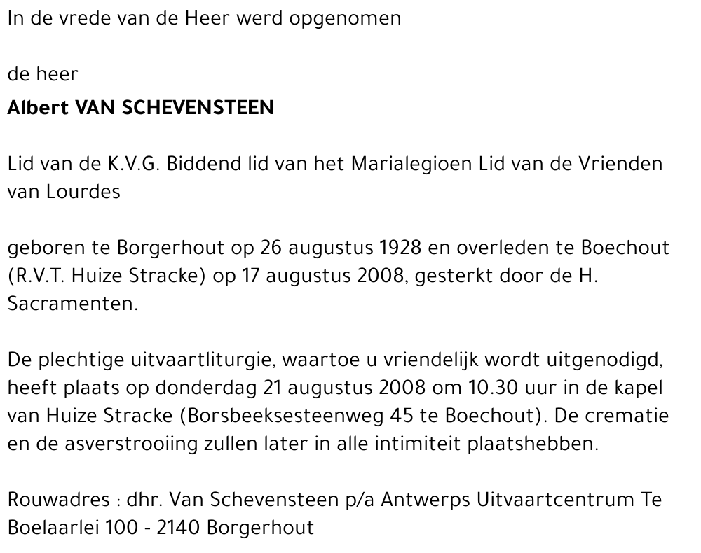 Albert Van Schevensteen