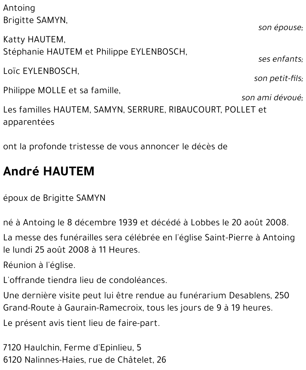 André HAUTEM