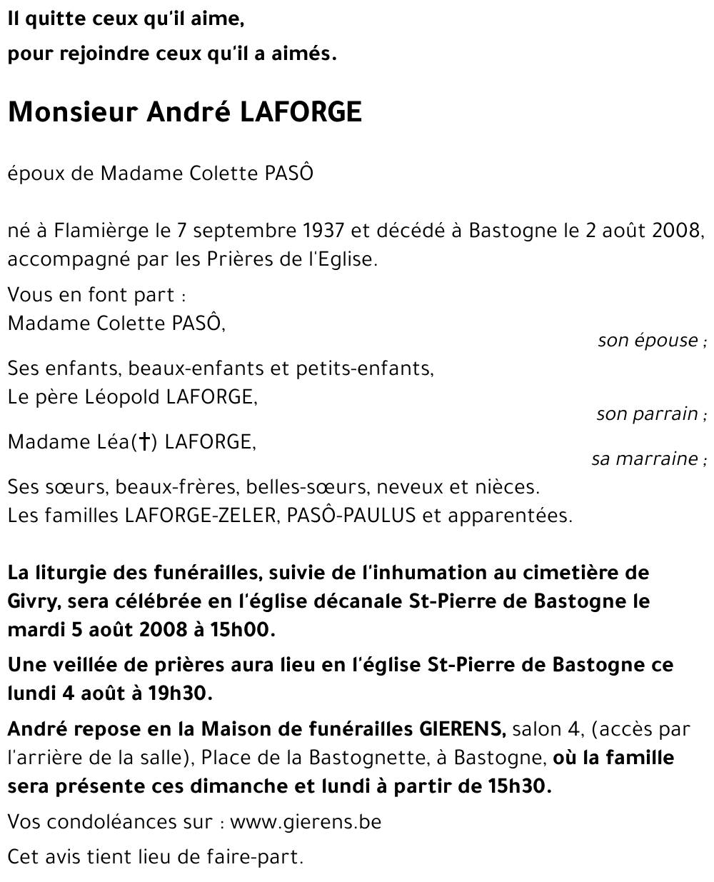 André LAFORGE