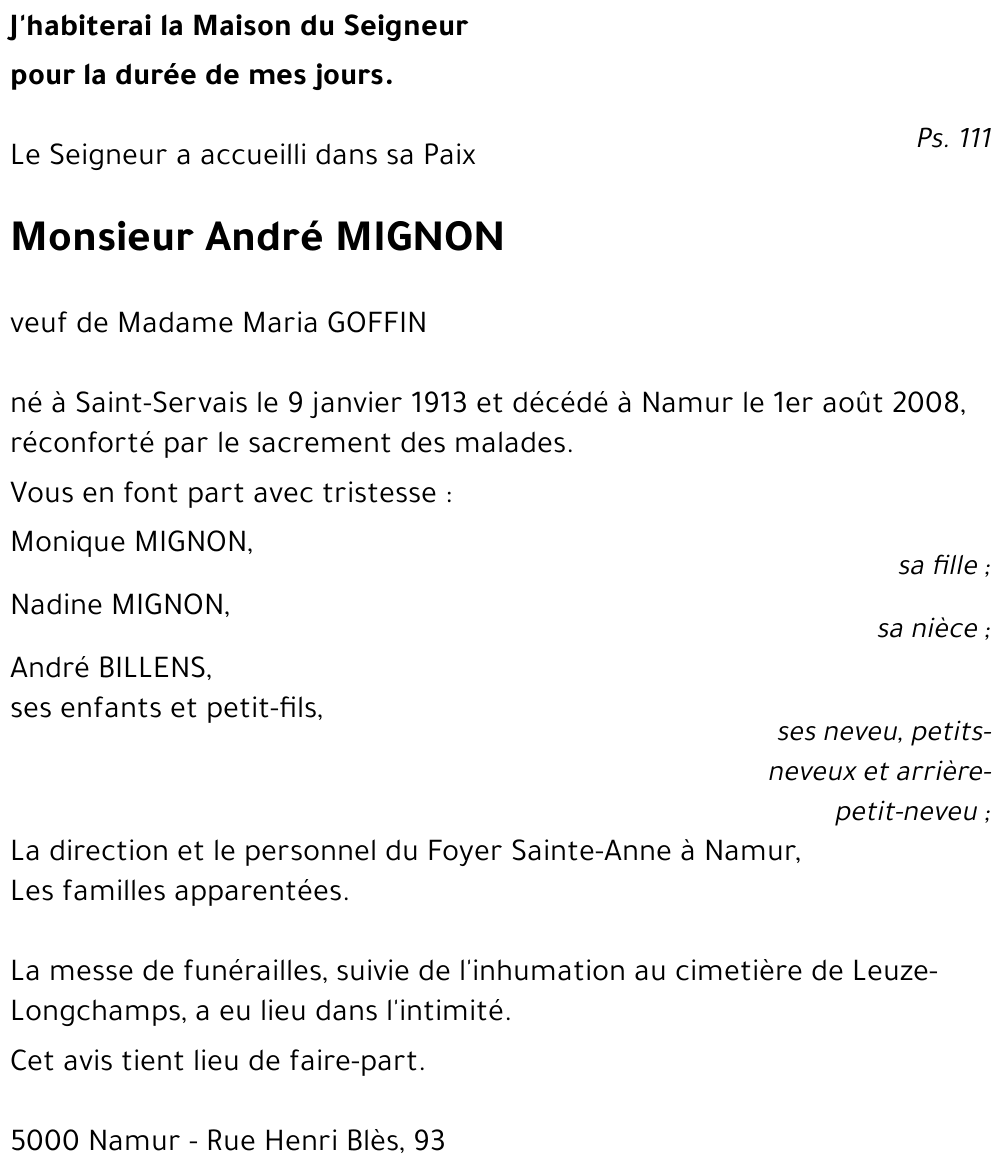 André MIGNON